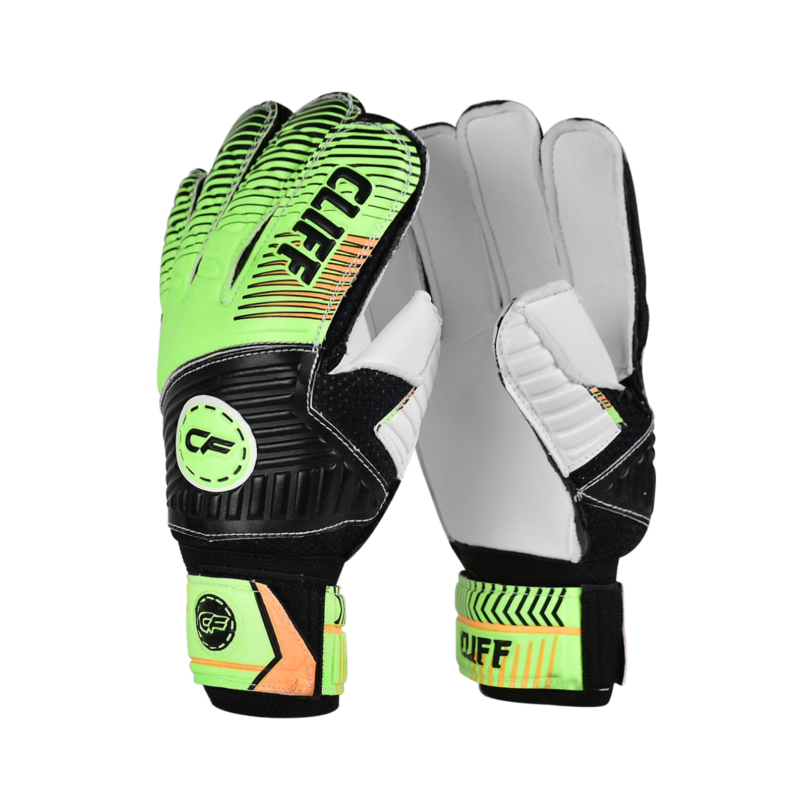Перчатки вратарские CLIFF СS-21026, зелёные, р.8