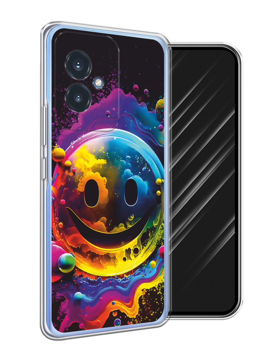

Чехол Awog на Honor 100 "Кислотный смайл", Фиолетовый;желтый;синий, 6122750-1