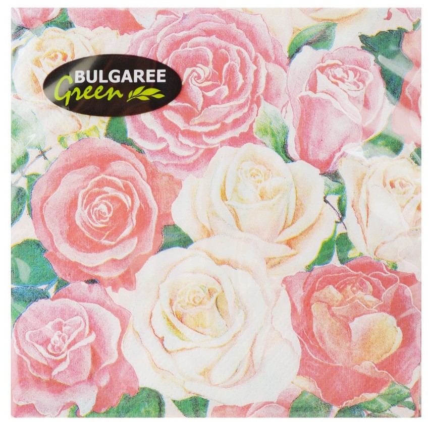 

Салфетки Bulgar Green Розовый букет двухслойные 50 шт, Разноцветный, Салфетки Bulgar Green Розовый букет двухслойные 50 шт