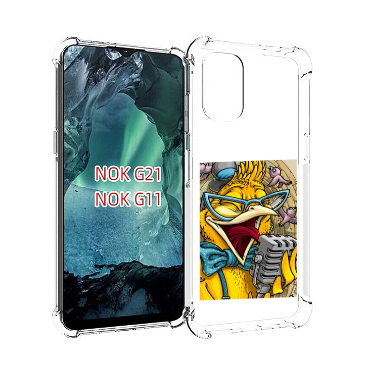 

Чехол Mypads Поющая Птичка Для Nokia G11/G21, Прозрачный, Tocco