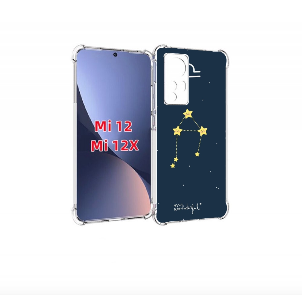 

Чехол бампер MyPads знак-зодиака-весы-1 для Xiaomi 12., Прозрачный, Tocco