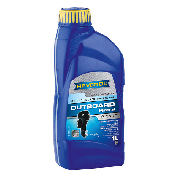 Моторное масло Ravenol Outboard 2T Mineral 5W30 1л 1443₽