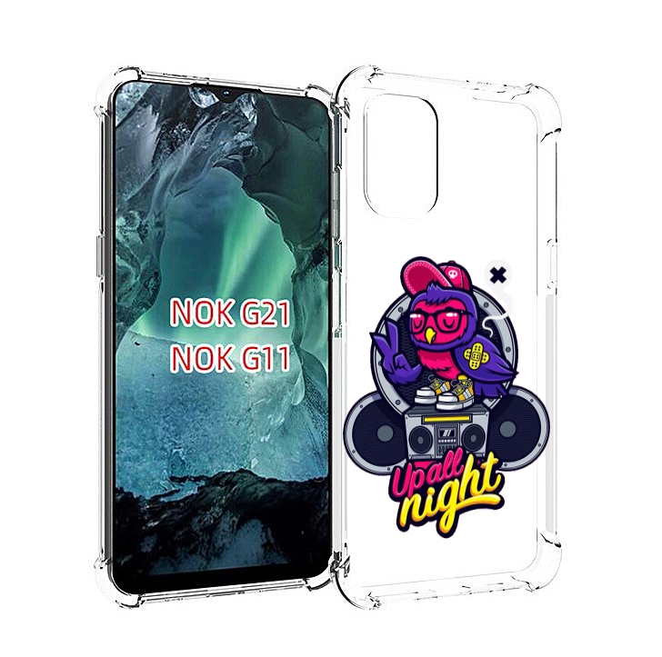 Чехол Mypads Попугай Любит Музыку Для Nokia G11/G21