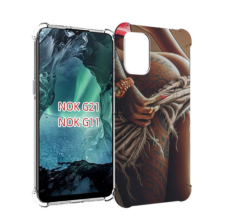 

Чехол Mypads Полуголая Девушка Фотография Женский Для Nokia G11/G21, Прозрачный, Tocco