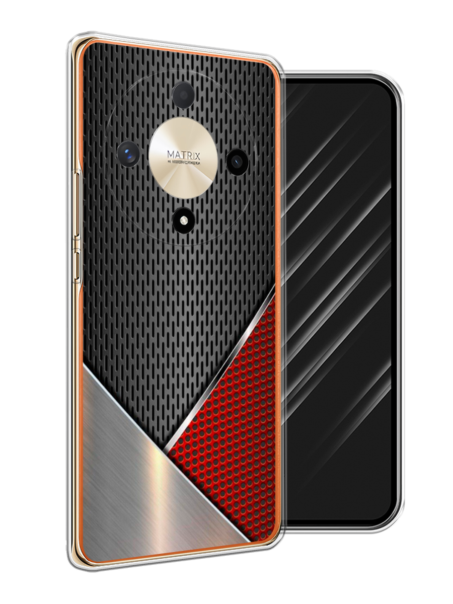 

Чехол Awog на Honor X9B "Стальной металл", Черный;красный;серебристый, 6122550-1