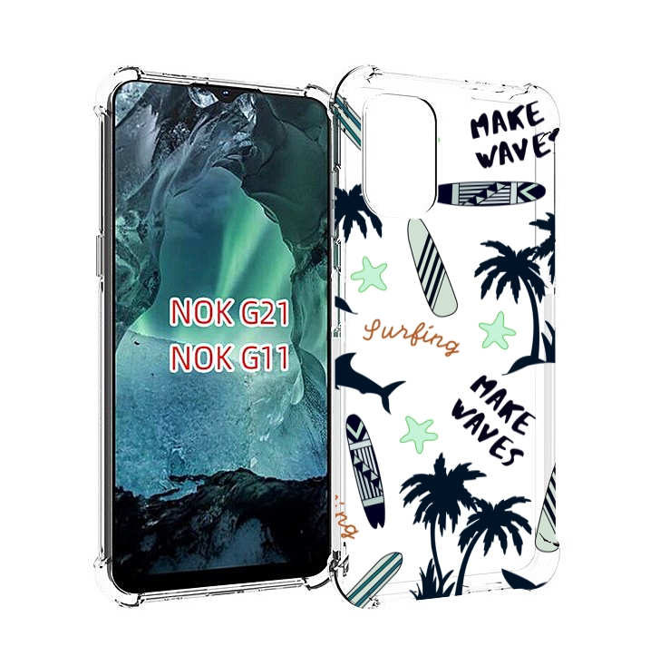 

Чехол Mypads Пляжная-Тематика Для Nokia G11/G21, Прозрачный, Tocco