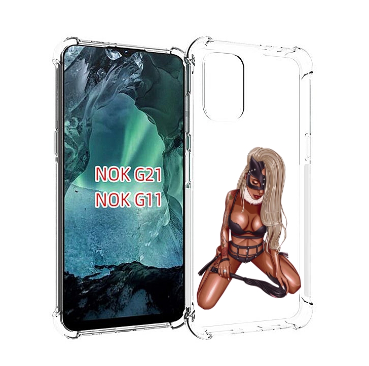 

Чехол Mypads Плохая-Девушка Женский Для Nokia G11/G21, Прозрачный, Tocco