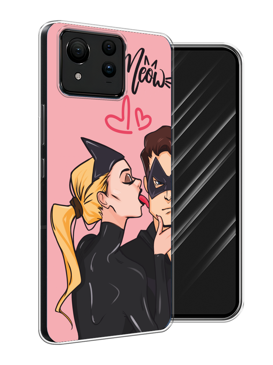 

Чехол Awog на Asus ZenFone 11 Ultra "Kiss of Cat Woman", Розовый;черный;бежевый, 45250-1