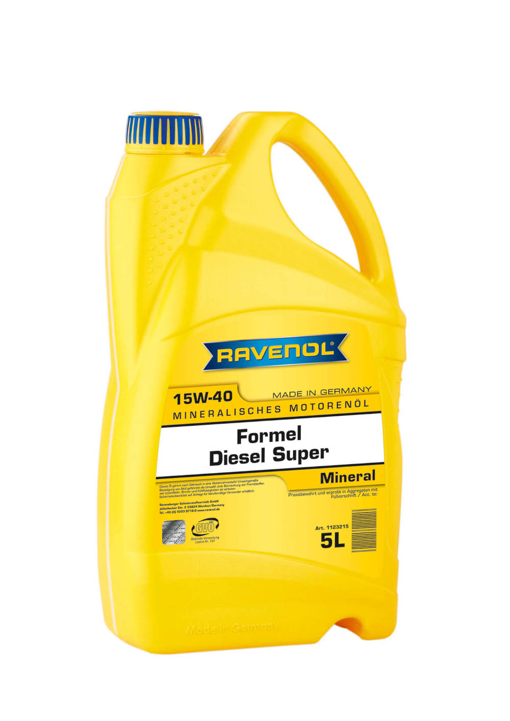 фото Моторное масло ravenol formel super diesel 15w40 5 л