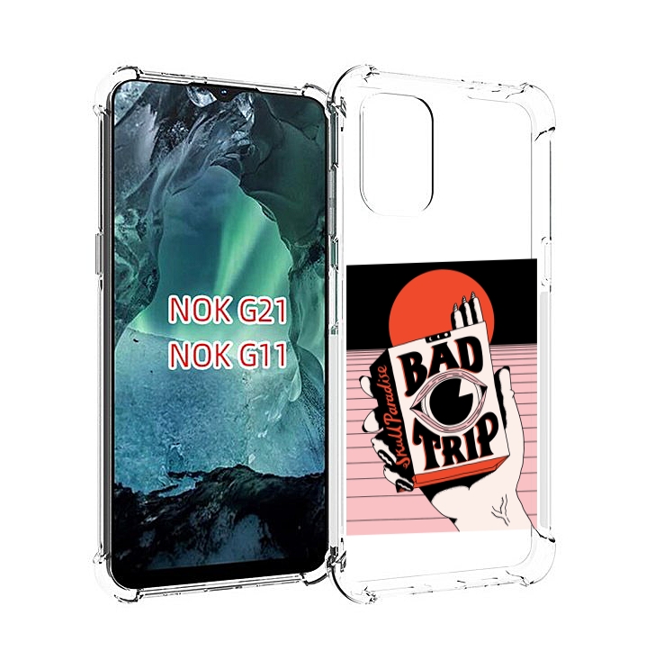 

Чехол Mypads Плохая Пачка Для Nokia G11/G21, Прозрачный, Tocco