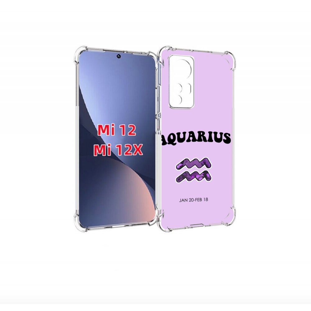 

Чехол бампер MyPads знак зодиака водолеи 4 для Xiaomi 12., Прозрачный, Tocco