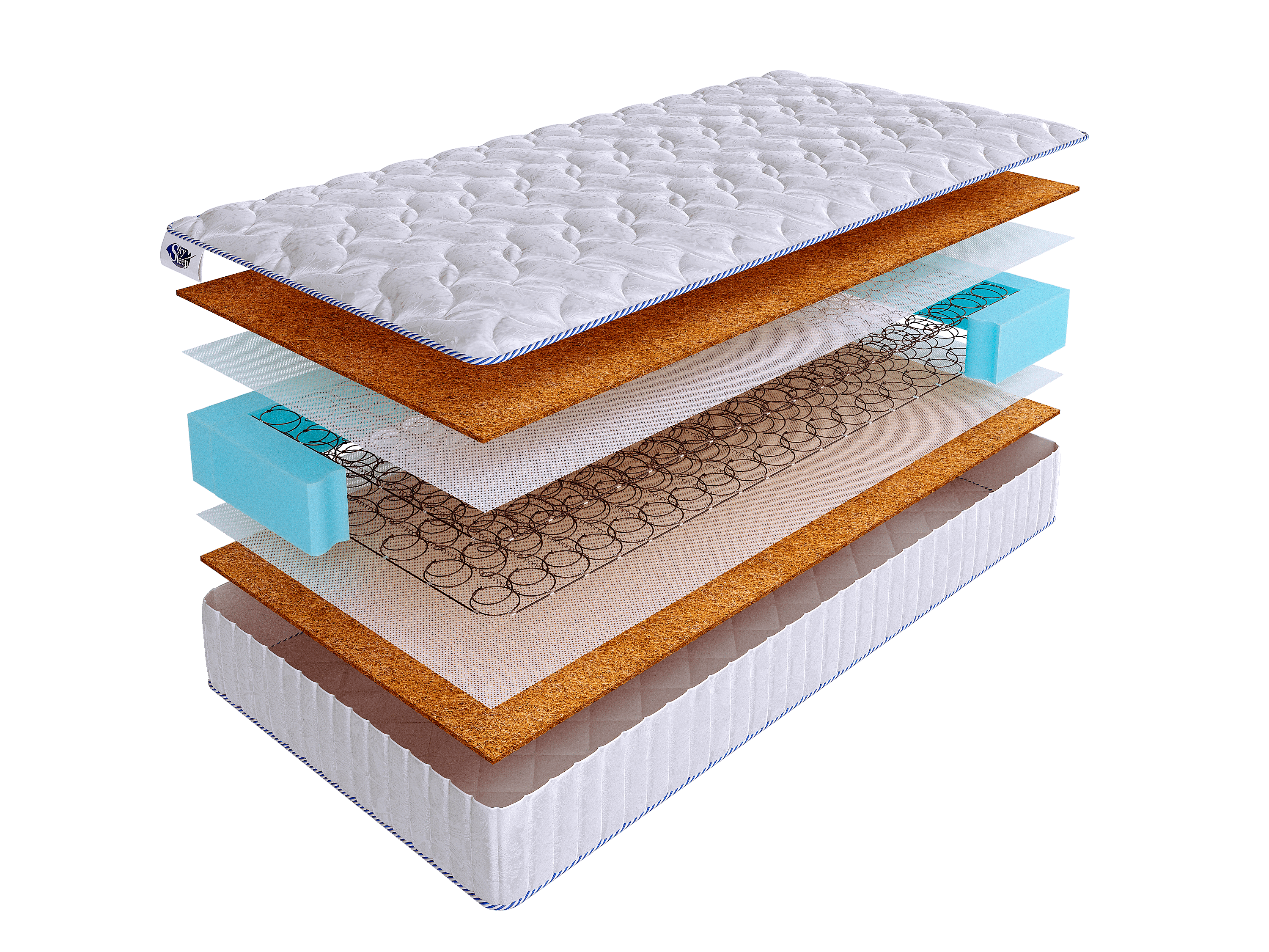 

Матрас SkySleep LIKE 2 BS 185x215, Белый, LIKE 2 BS