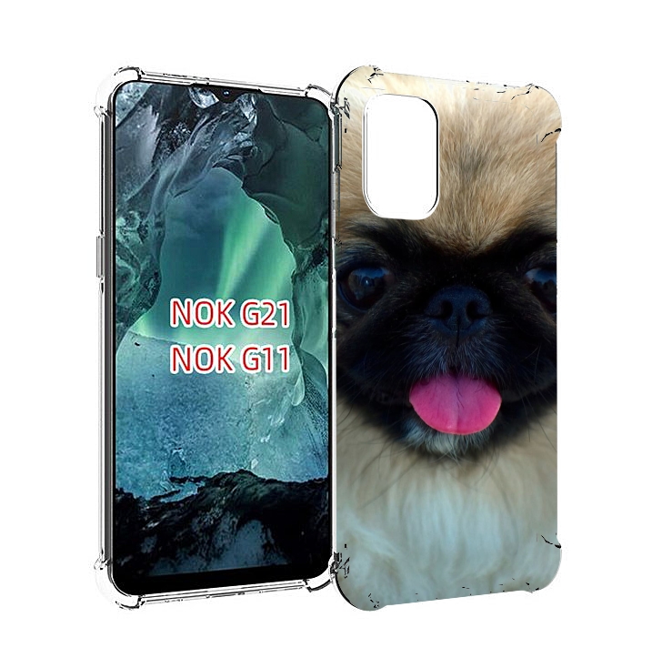 

Чехол Mypads Пекинез Для Nokia G11/G21, Прозрачный, Tocco