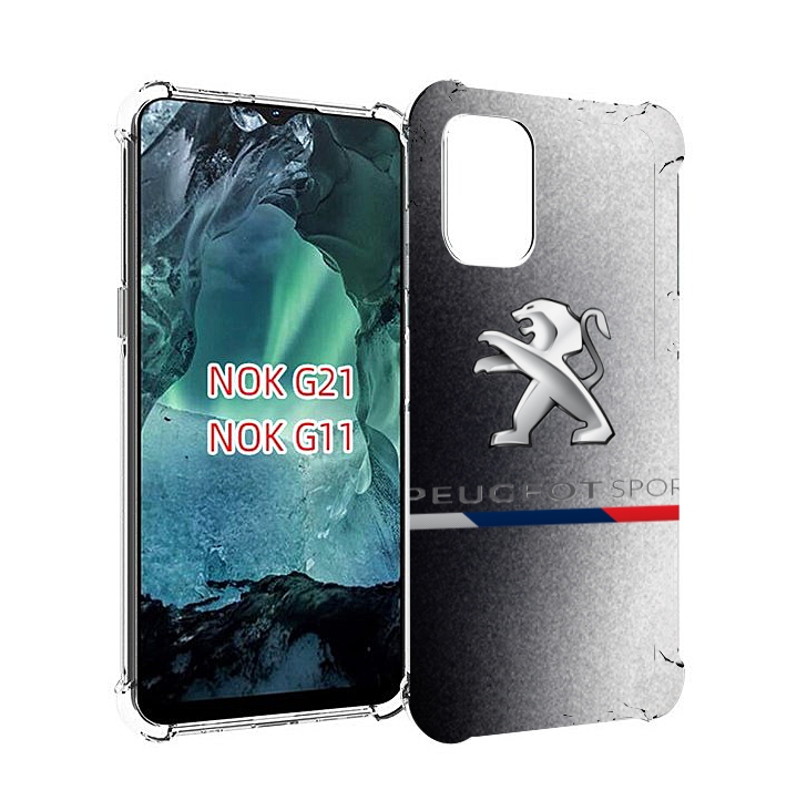 

Чехол Mypads Peugeot 1 Для Nokia G11/G21, Прозрачный, Tocco