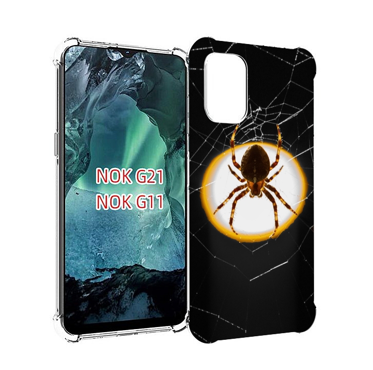 

Чехол Mypads Паук-С-Паутинкой Для Nokia G11/G21, Прозрачный, Tocco