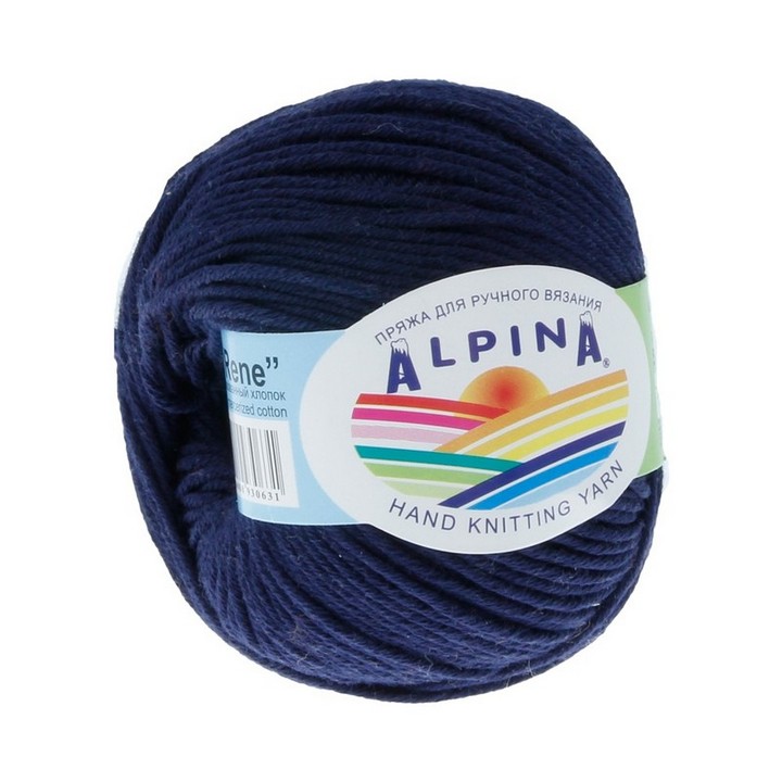 

Пряжа ALPINA RENE 10 шт. в упак. цвет т.синий RENE-521, 105 м от