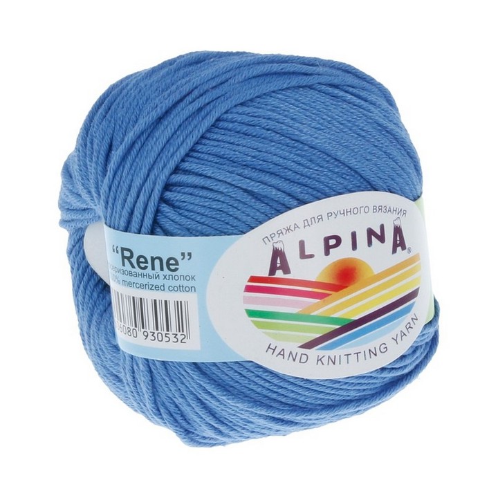 

Пряжа ALPINA RENE 10 шт. в упак. цвет бл.синий RENE-087, 105 м от