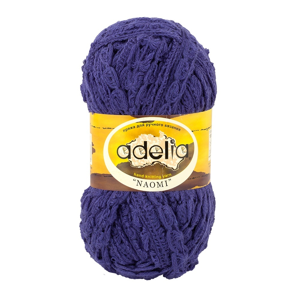 

Пряжа Adelia Naomi, акрил, 5х100 г, 24 м+/-1,5 м, №11 темно синий, Naomi