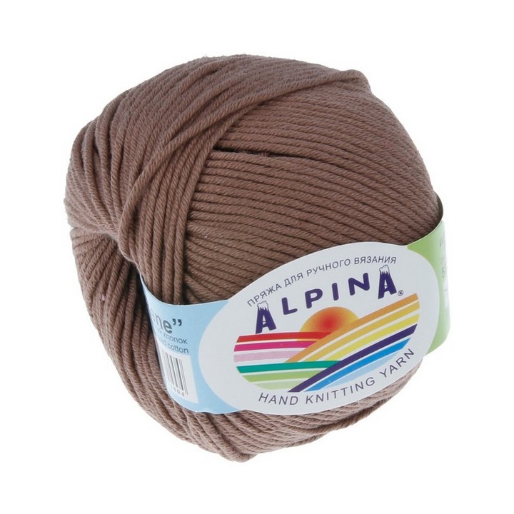 

Пряжа ALPINA RENE 10 шт. в упак. цвет св.коричневый RENE-223, 105 м от