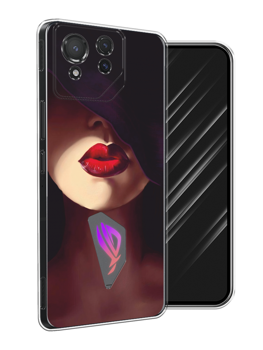 

Чехол Awog на Asus ROG Phone 8 "Красные губы", Черный;бежевый;красный, 45150-1