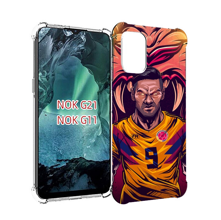 

Чехол Mypads Парень-Тигр-Красный Для Nokia G11/G21, Прозрачный, Tocco