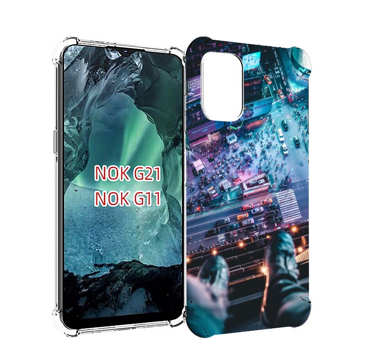 

Чехол Mypads Парень На Крыше Для Nokia G11/G21, Прозрачный, Tocco