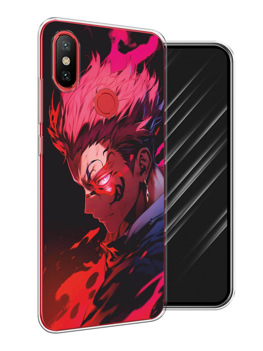 

Чехол Awog на Xiaomi Mi 6X/A2 "Взгляд Сукуны", Розовый;красный;черный, 33250-1