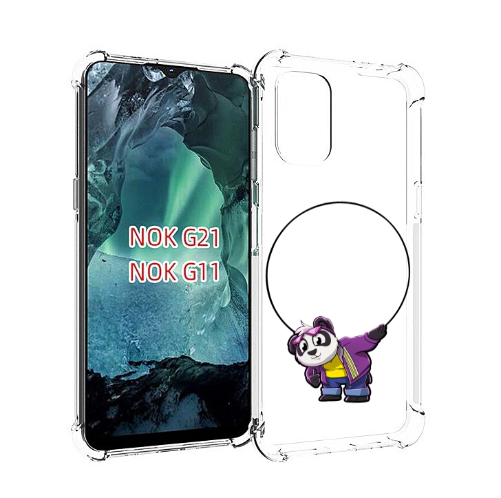 

Чехол Mypads Панда-С-Обручем Для Nokia G11/G21, Прозрачный, Tocco