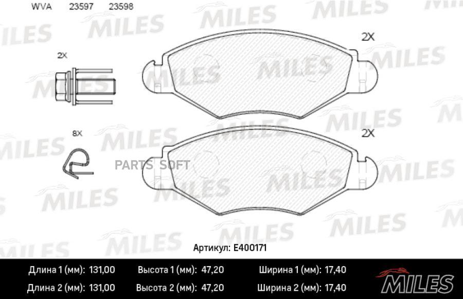 

Колодки Тормозные Передние (Без Датчика) (Без Abs) (Смесь Low-Metallic) Peugeot 206/206sw