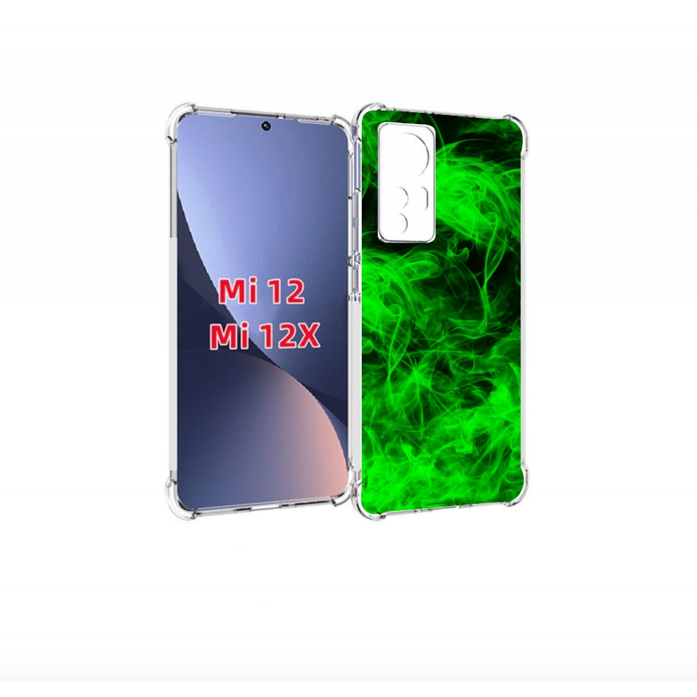 

Чехол бампер MyPads зеленый-дымок для Xiaomi 12., Прозрачный, Tocco