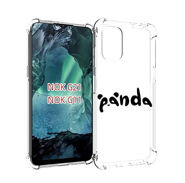 

Чехол Mypads Панда Надпись Для Nokia G11/G21, Прозрачный, Tocco