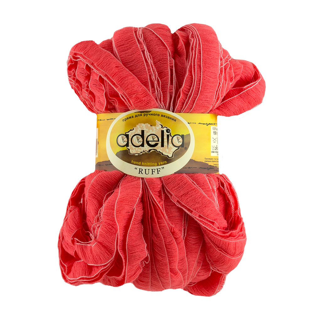 

Пряжа Adelia Ruff акрил, 2х150 г, 60 м+/-3 м, №20 бледно красный, Ruff