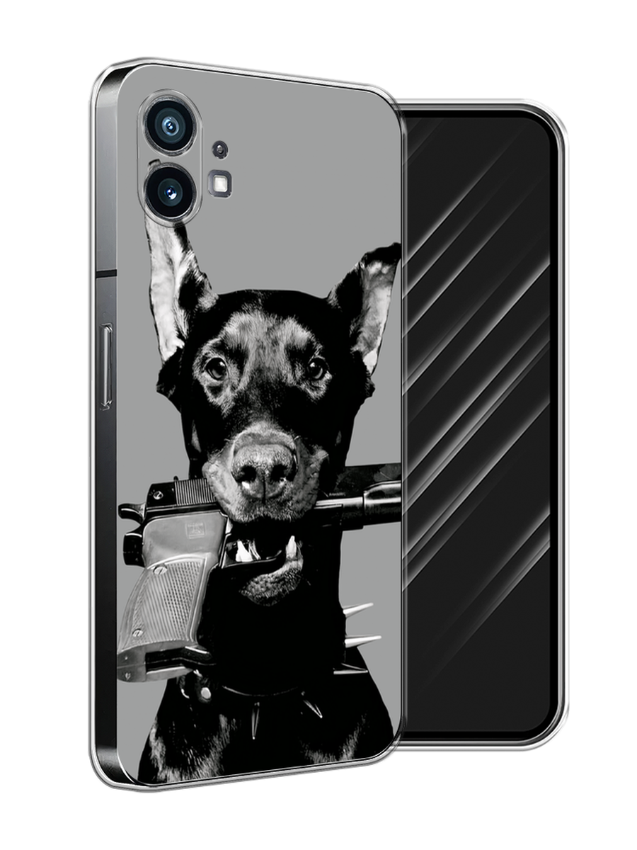 

Чехол Awog на Nothing Phone 1 "Доберман", Серый, 3300150-1