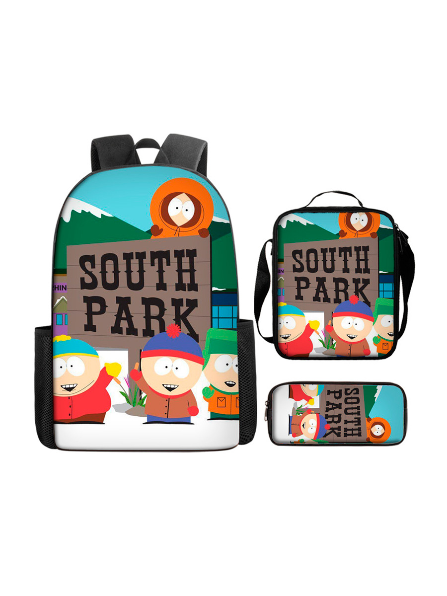 Рюкзак сумка пенал StarFriend 3 в 1 Южный парк South Park черный мягкая игрушка парк сервис эндермен герой майнкрафт игры