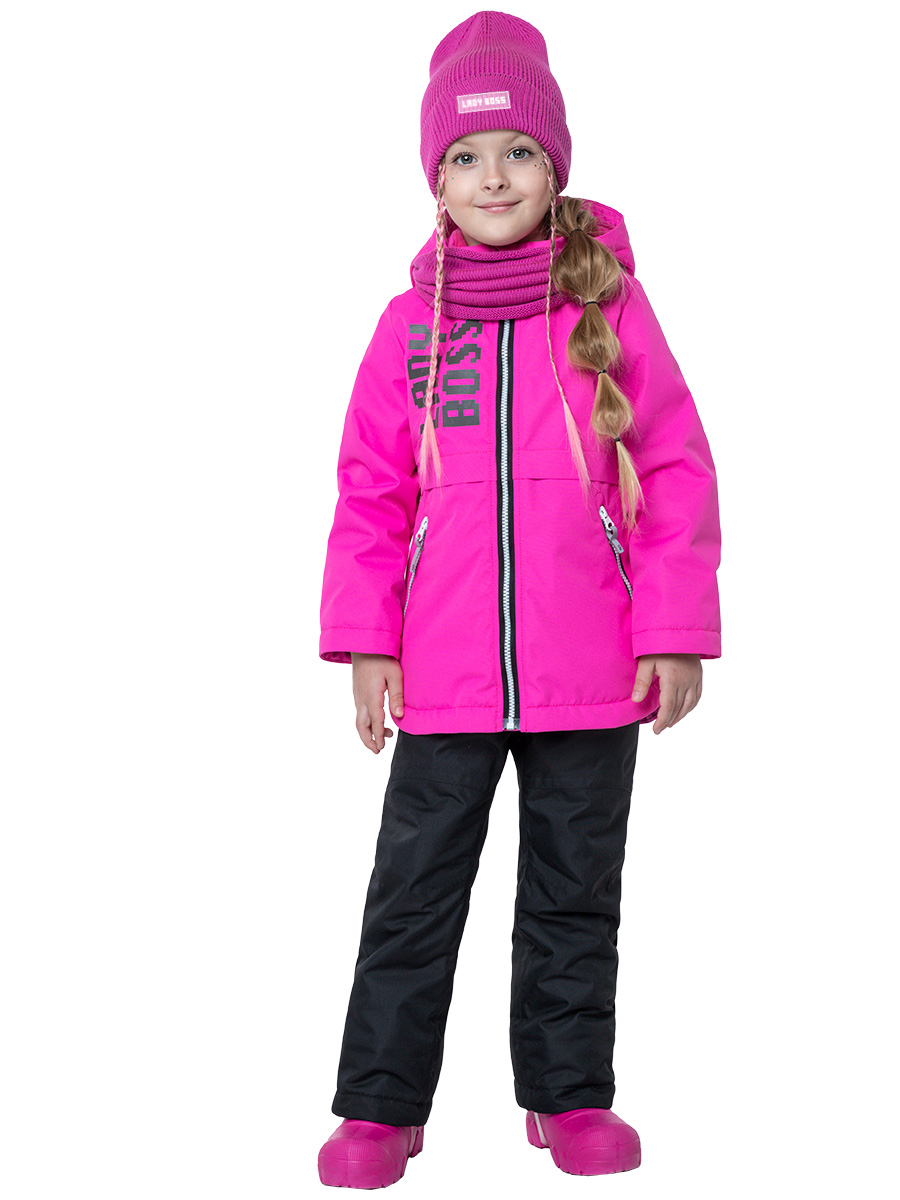 

Комплект верхней одежды NIKASTYLE 7м2423, фуксия/черный, 128, 7м2423
