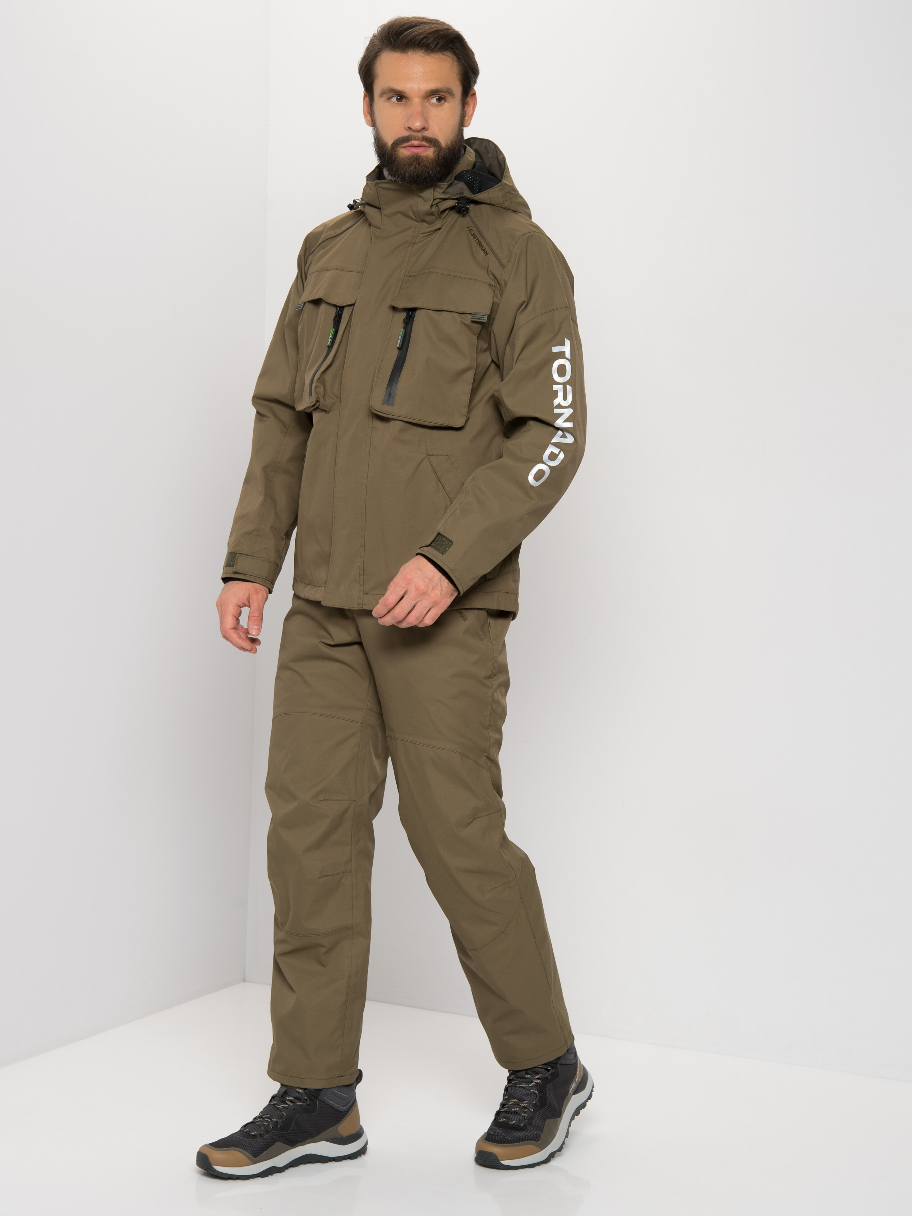 

Костюм демисезонный Huntsman Торнадо ткань Breathable цвет Хаки 60-62 182-188, Торнадо