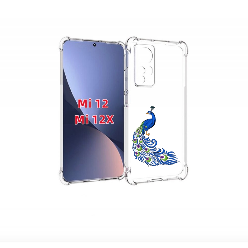 

Чехол бампер MyPads жарптица-голубая для Xiaomi 12., Прозрачный, Tocco