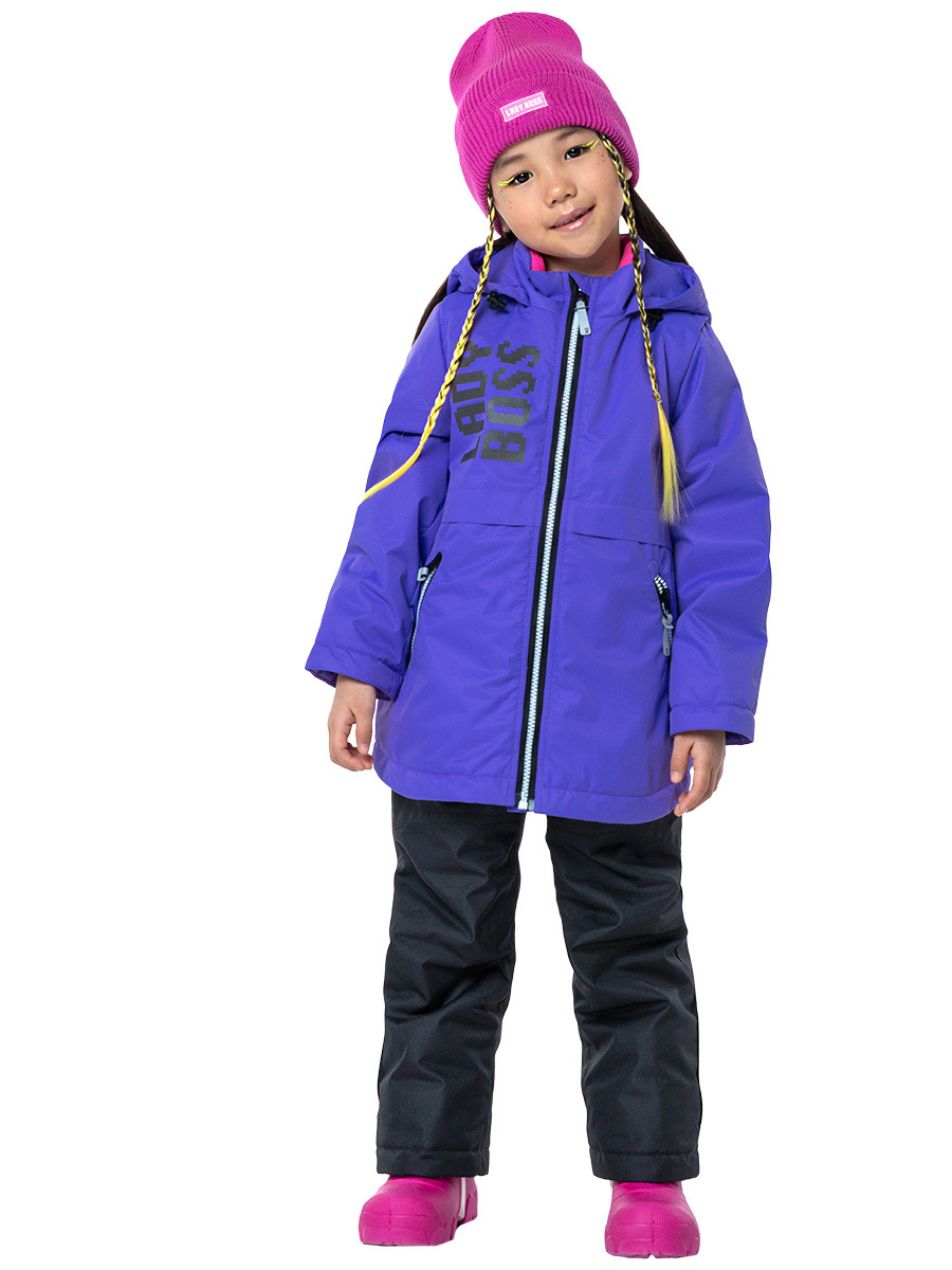 

Комплект верхней одежды NIKASTYLE 7м2423, лиловый/черный, 116, Разноцветный, 7м2423