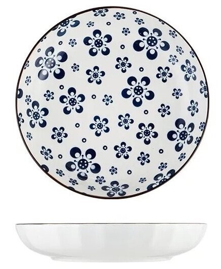 Набор тарелок ZDK Kitchen, Japanese Collection, 2шт, цвет голубой, D20см