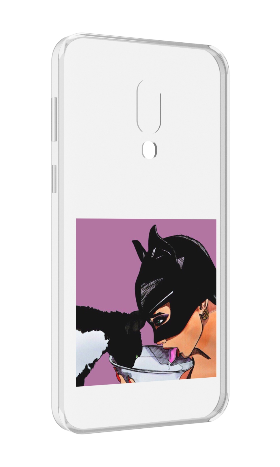 Чехол MyPads девушка с котом пьют молоко женский для Meizu 16 Plus/16th Plus
