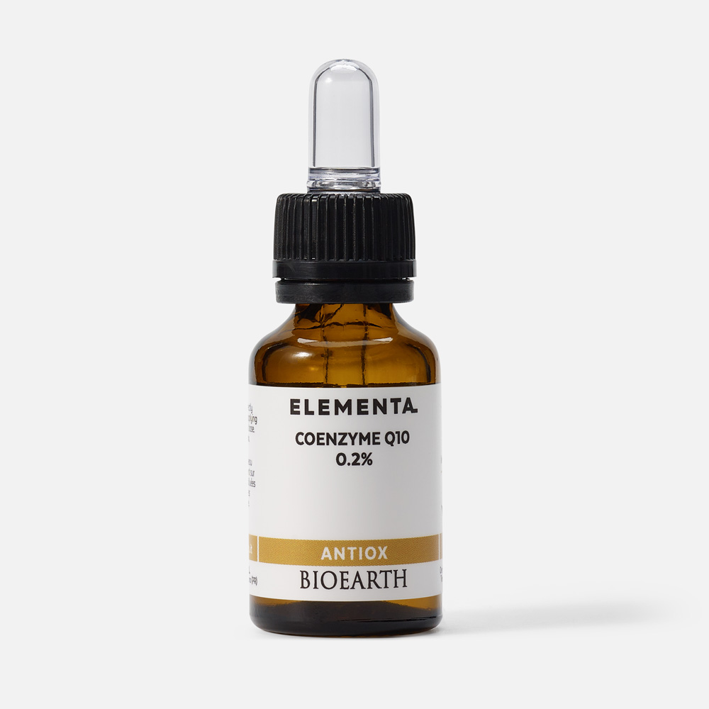 Сыворотка для лица Bioearth коэнзим Q10 0,2%, для всех типов кожи, 15 мл one thing натуральное масло жожоба для лица и волос 30
