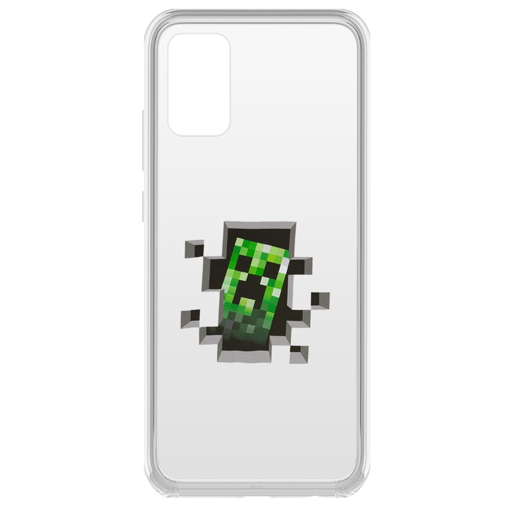 

Чехол-накладка Krutoff Крипер для Samsung Galaxy A02s (A025), Прозрачный