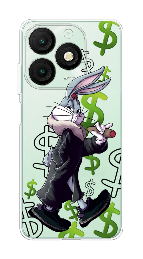 

Чехол на Itel A50 "Rich Bugs Bunny", Зеленый;черный;голубой, 3202250-1