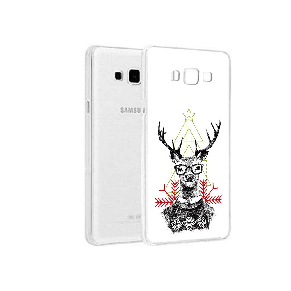 

Чехол MyPads Tocco для Samsung Galaxy A8 умный олень, Прозрачный, Tocco