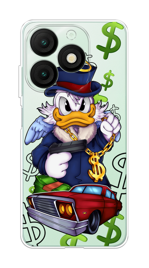 

Чехол на Itel A50 "Scrooge McDuck with a Gold Chain", Красный;синий;белый, 3202250-1