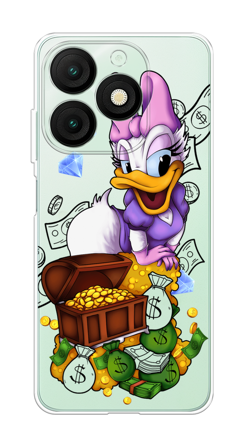 

Чехол на Itel A50 "Rich Daisy Duck", Коричневый;белый;фиолетовый, 3202250-1