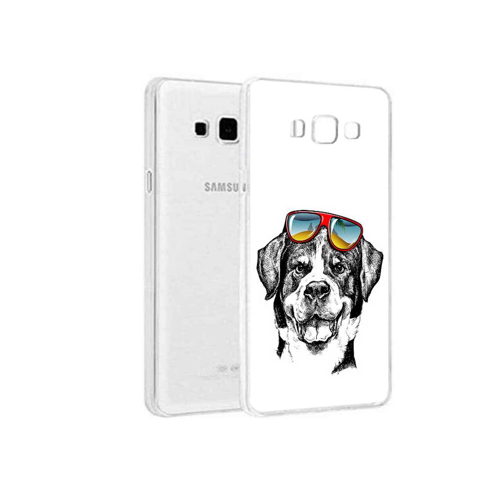 

Чехол MyPads Tocco для Samsung Galaxy A8 счастливая собака, Прозрачный, Tocco