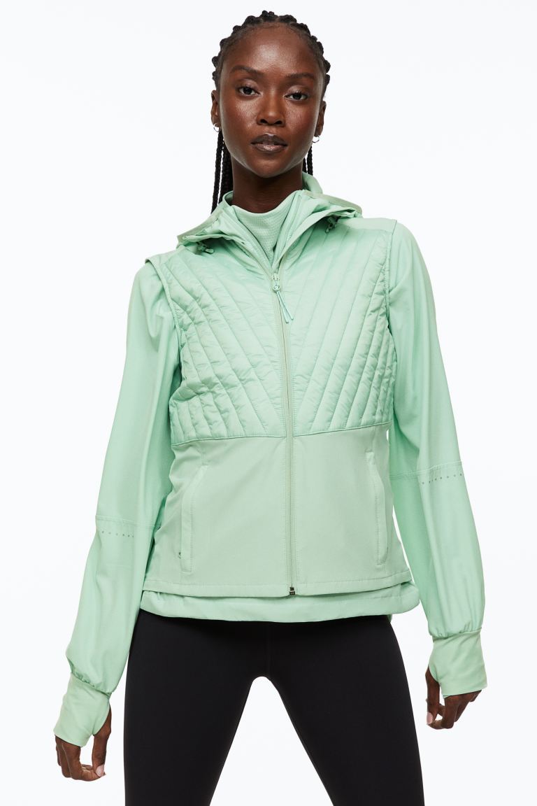 

Утепленный жилет женский H&M 1122065002 зеленый M (доставка из-за рубежа), 1122065002