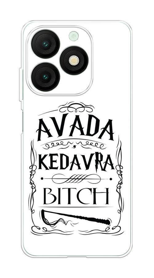 

Чехол на Itel A50 "Avada kedavra bitch", Белый;серый;черный, 3202250-1