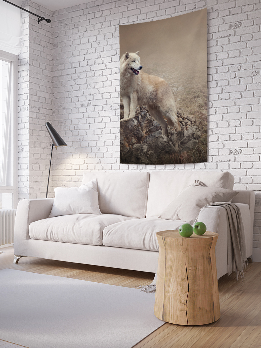 

Вертикальное фотопанно на стену JoyArty Одинокий волк 150x200 см, Одинокий волк